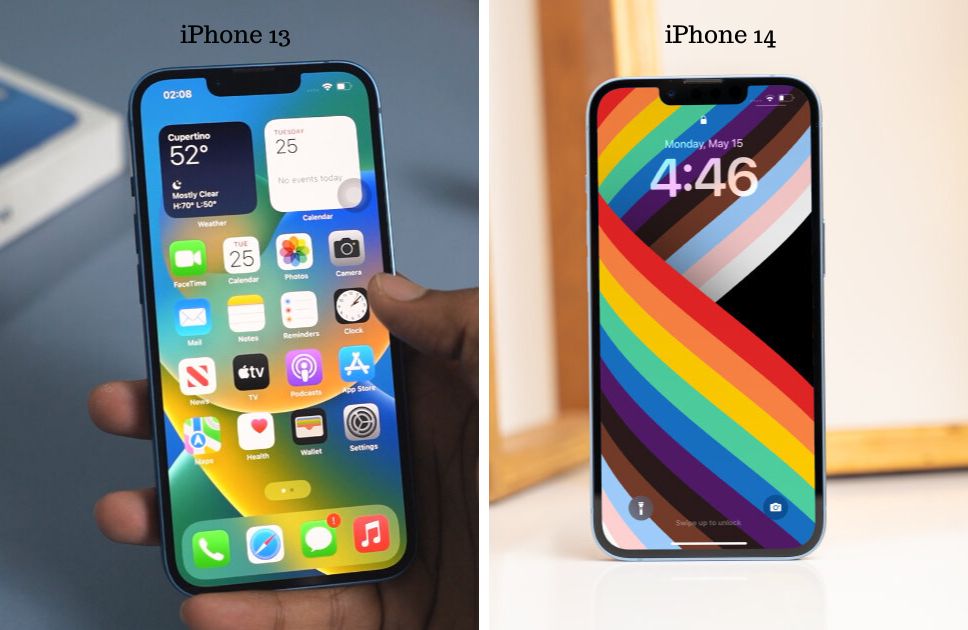 iPhone 13 vs iPhone 14 display