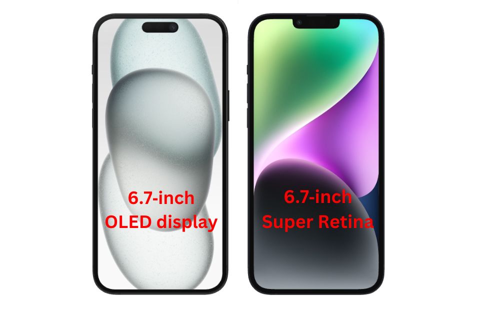 iPhone 15 Plus vs 14 Plus Display