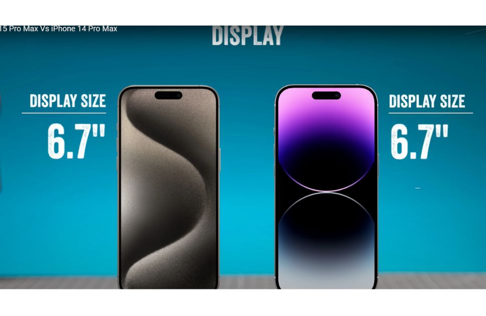 iPhone 15 Pro Max vs 14 Pro max Display