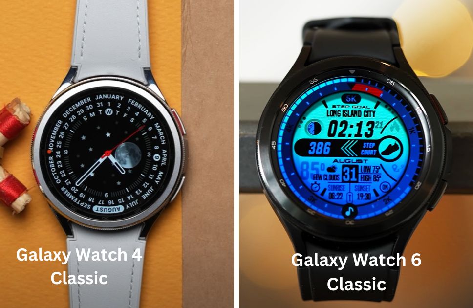 Galaxy Watch 4 Classic VS Galaxy Watch 6 Classic Display
