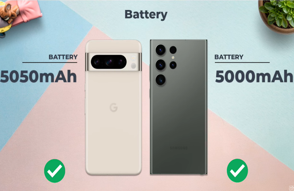 Pixel 8 Pro VS Galaxy S23 Ultra Battery