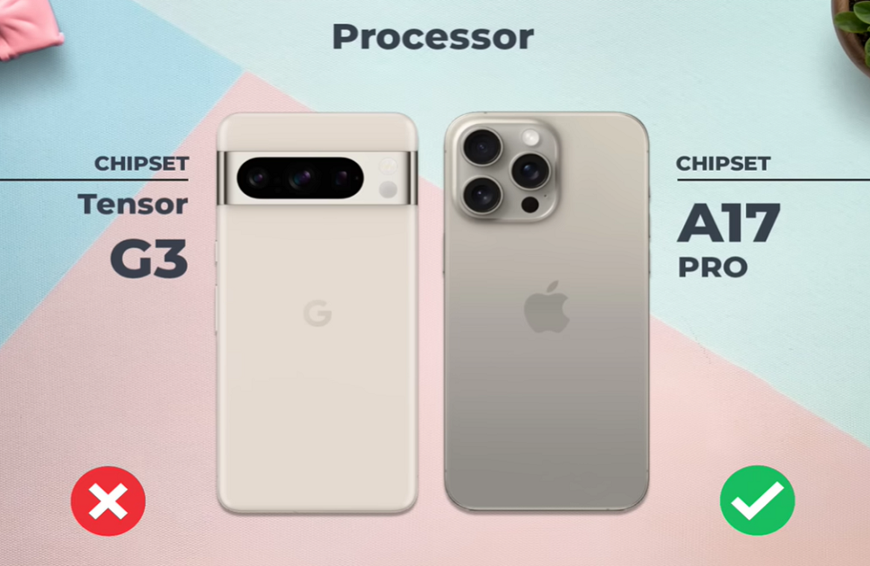 Pixel 8 Pro VS iPhone 15 Pro Max Performance