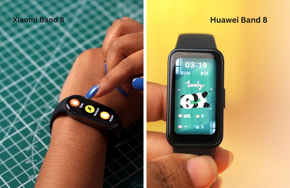 Xiaomi Band 8 VS Huawei Band 8-Display