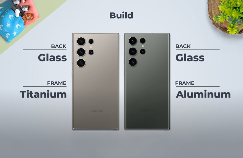 Galaxy S23 Ultra Vs Galaxy S24 Ultra Design & Build