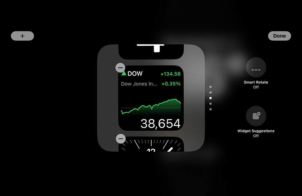 How to customize Smart Display or StandBy mode