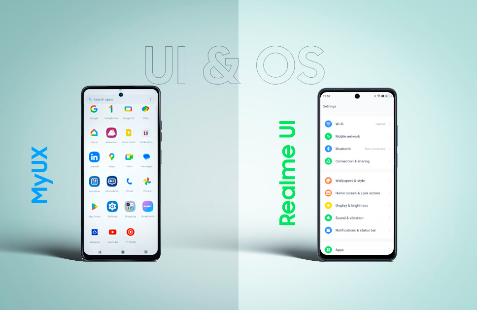Motorola Moto G24 Power Vs Realme C65 UI & OS
