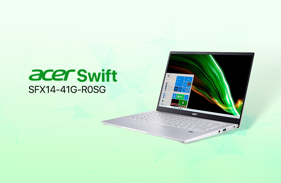 Acer Swift SFX14-41G-R0SG AMD Ryzen 5 5600U NVIDIA RTX3050 4GB Graphic 14" Gaming Laptop
