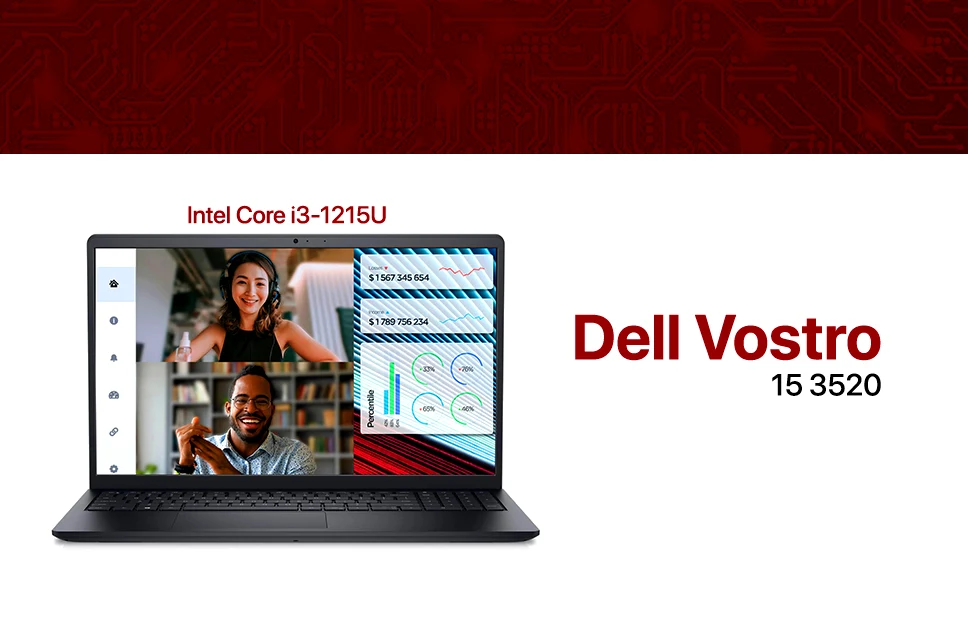 Dell Vostro 15 3520 12th Gen Intel Core i3-1215U Intel UHD Graphics 15.6" FHD Laptop