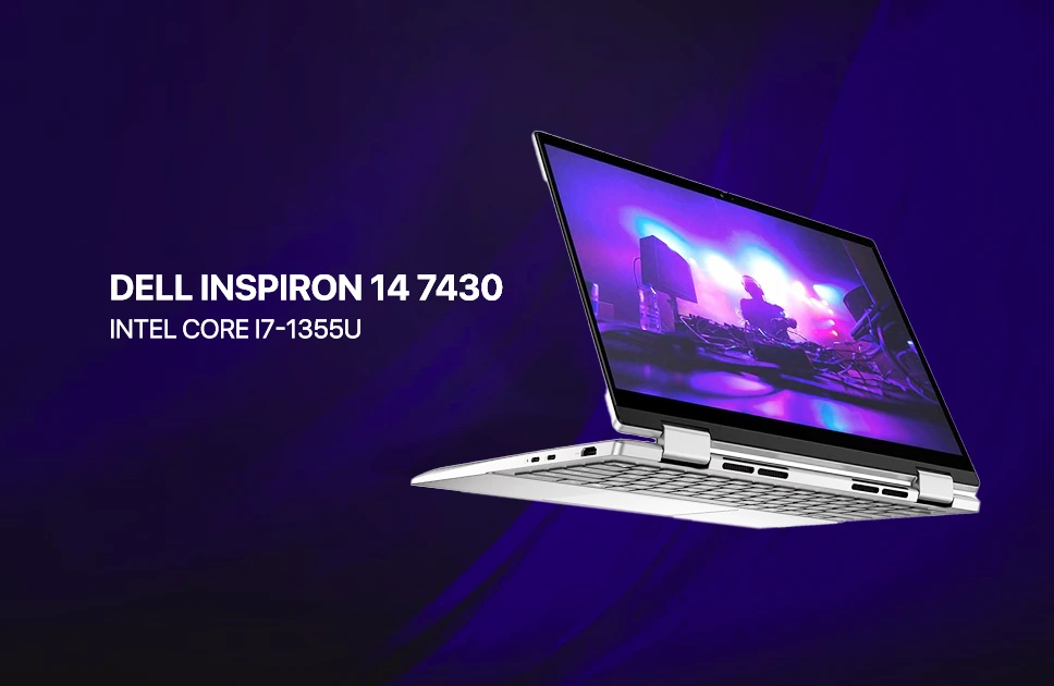 DELL INSPIRON 7430 Core i7-1355U 13th Gen Intel Iris Xe Graphics X360 14” FHD TOUCH Laptop