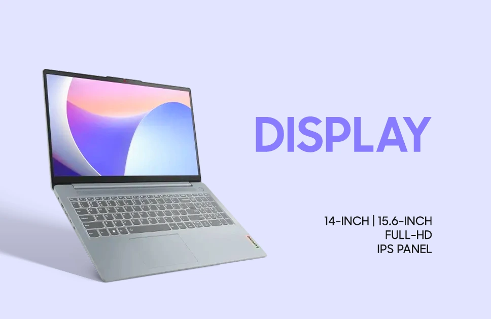 Display of Lenovo Ideapad Slim 3 