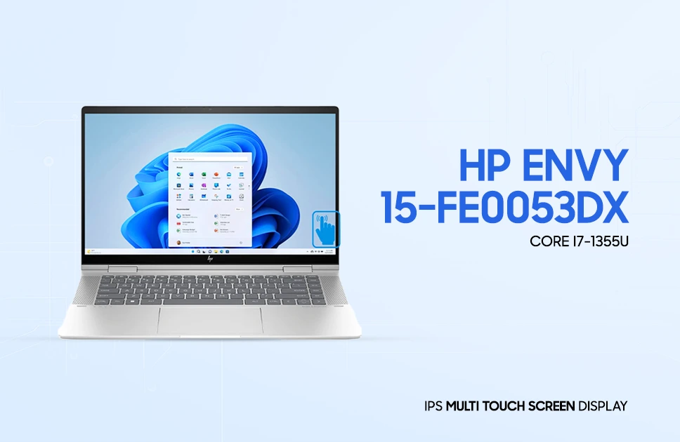 HP Envy x360 15-FE0053DX Core i7-1355U 13th Generation Intel Iris Xe Graphics 15.6" Touch Screen FHD Laptop