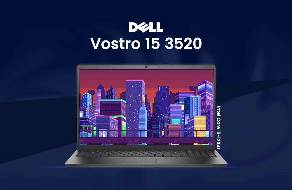 Dell Vostro 15 3520 12th Gen Intel Core i3-1215U Intel UHD Graphics 15.6" FHD Laptop