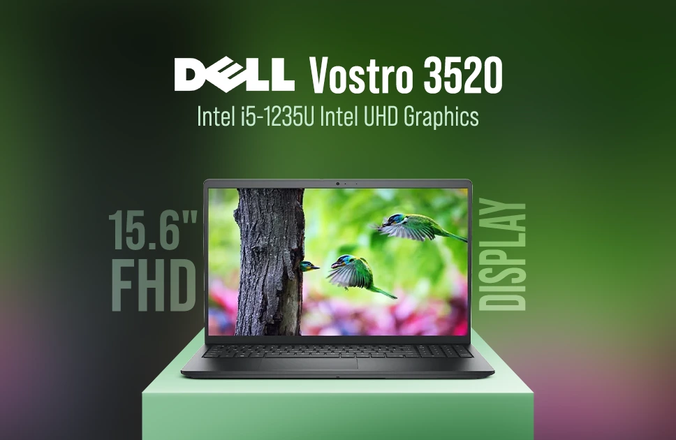Dell Vostro 3520 15.6” Intel i5-1235U Intel UHD Graphics 16/512GB SSD