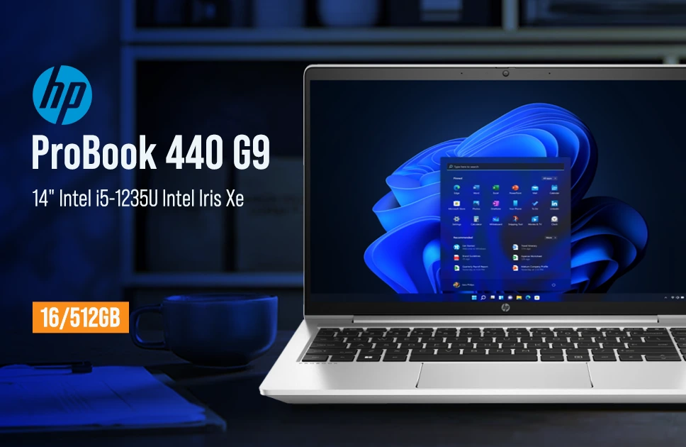 Hp ProBook 440 G9 14" Intel i5-1235U Intel Iris Xe 16/512GB