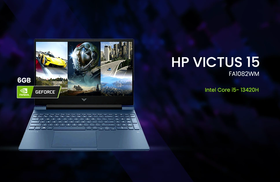 HP VICTUS 15-FA1082WM Core i5 13420H NVIDIA RTX 4050 With 6GB Graphics 15.6" FHD Gaming Laptop
