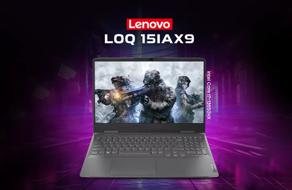 Lenovo LOQ 15IRX9 13th Gen Intel Core i7-13650HX NVIDIA RTX 4060 With 8GB Graphics 15.6" FHD Gaming Laptop