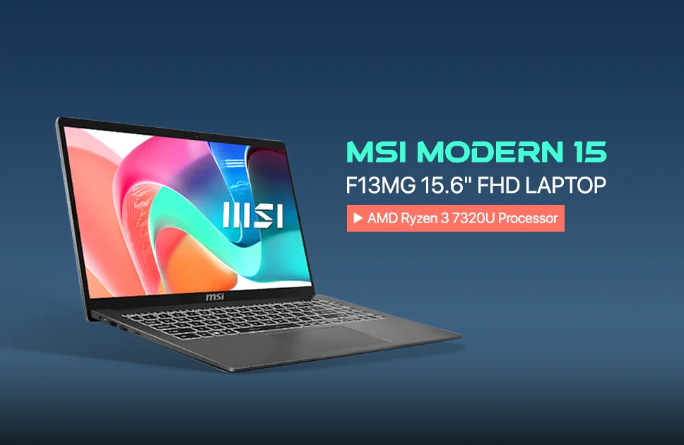 MSI Modern 15 F13MG Core i3 13th Gen 15.6" FHD Laptop
