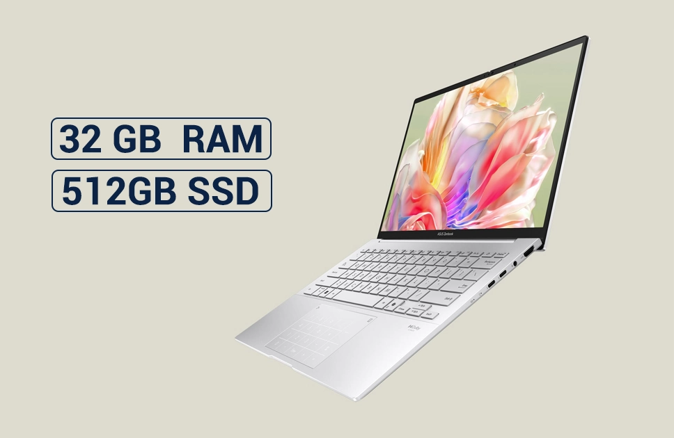 Asus Zenbook 14 oled ram & rom