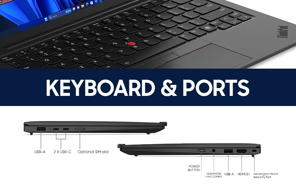 Lenovo ThinkPad X1 Carbon Gen 13 Keyboard & Ports