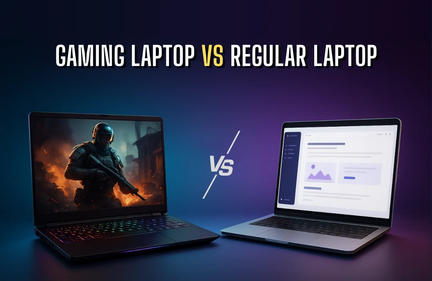 Difference Between Gaming Laptop and Regular Laptop A Straight Talk