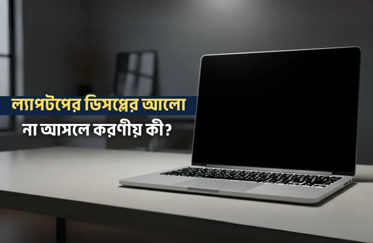 ল্যাপটপের ডিসপ্লের আলো না আসলে করণীয়