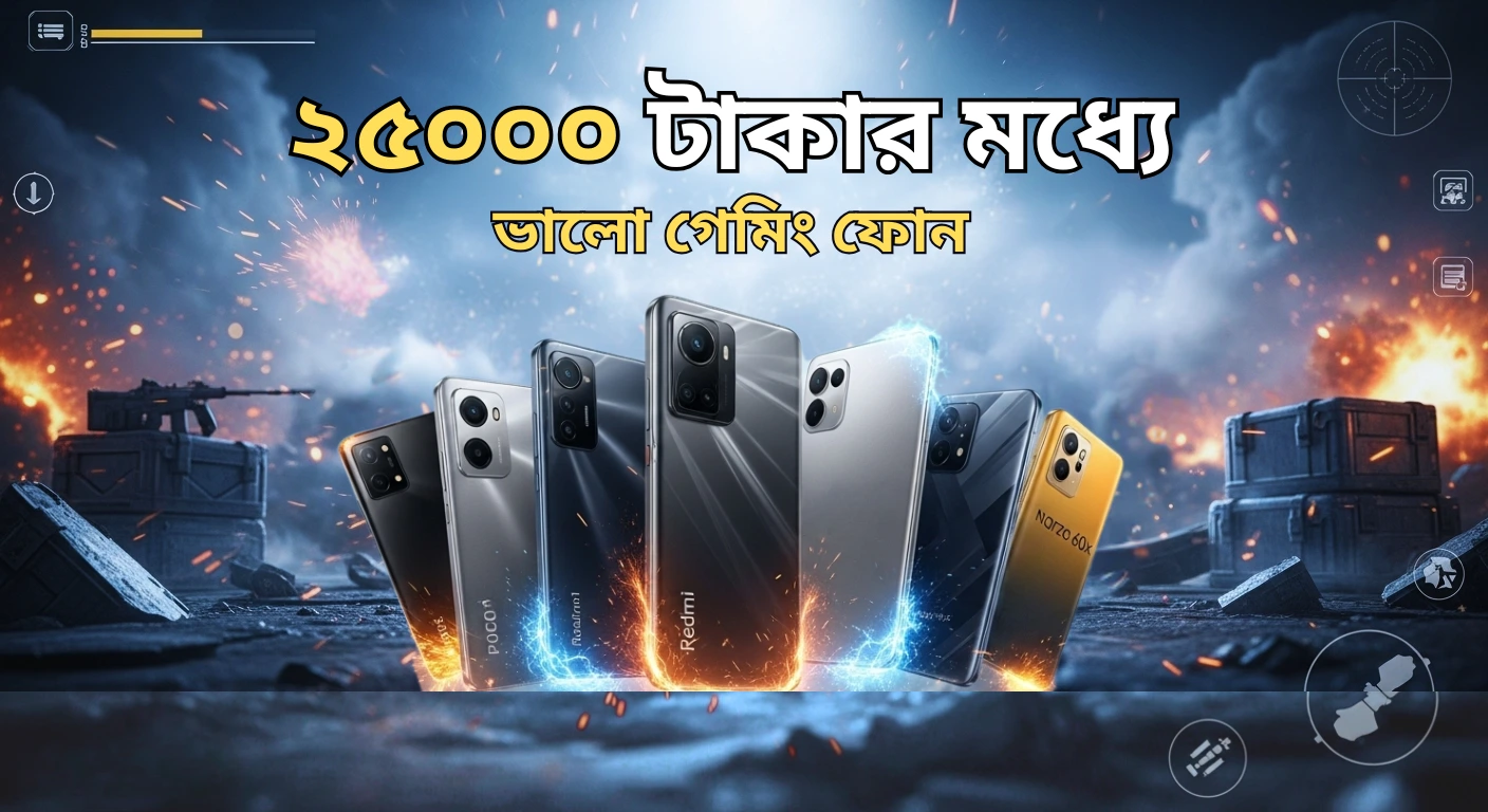 ২৫০০০ টাকার মধ্যে ভালো গেমিং ফোন