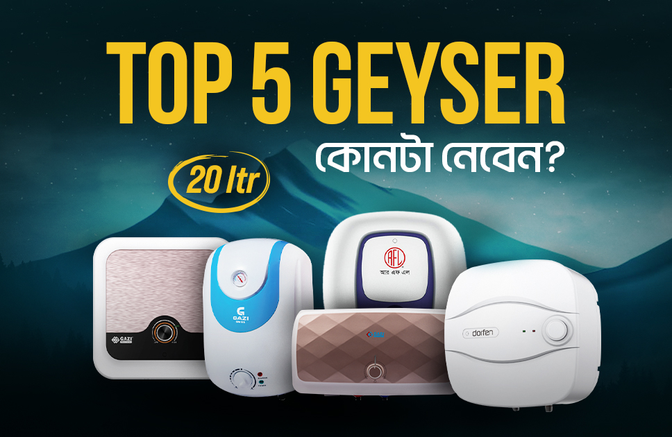 বাজার সেরা ২০ লিটার গিজার
