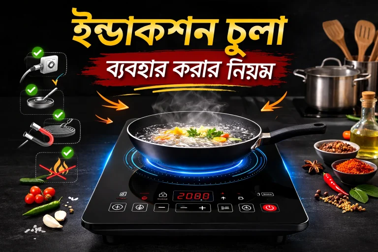 ইন্ডাকশন চুলা ব্যবহার করার নিয়ম