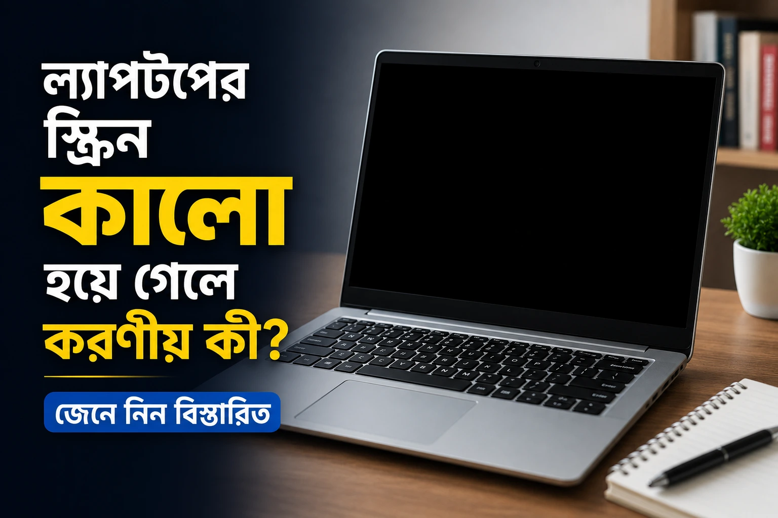ল্যাপটপের স্ক্রিন কালো হয়ে গেলে করণীয় কী জেনে নিন বিস্তারিত