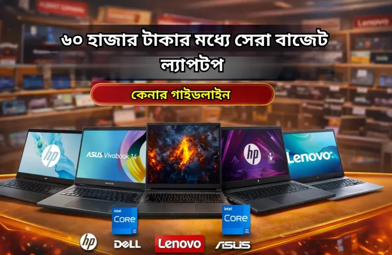 ২০২৬ সালে ৬০ হাজার টাকার মধ্যে সেরা বাজেট ল্যাপটপ কেনার গাইডলাইন