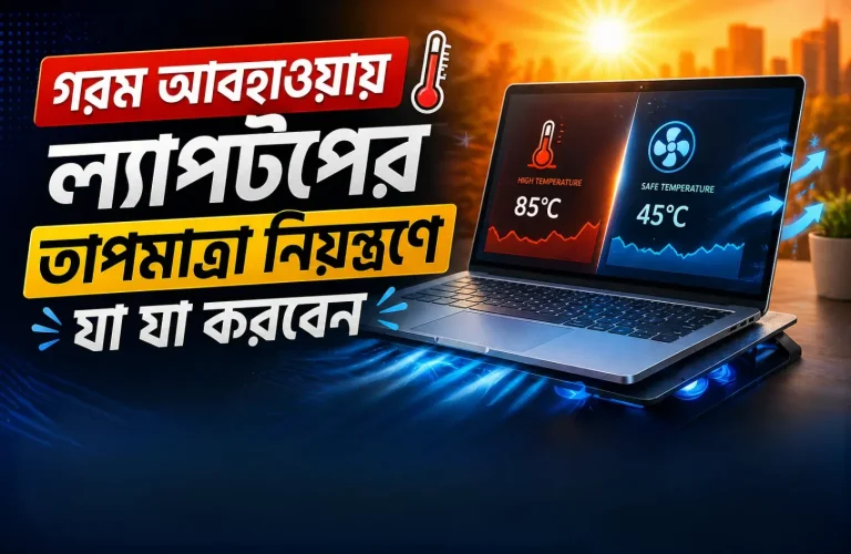 গরম আবহাওয়ায় ল্যাপটপের তাপমাত্রা নিয়ন্ত্রণে যা যা করবেন