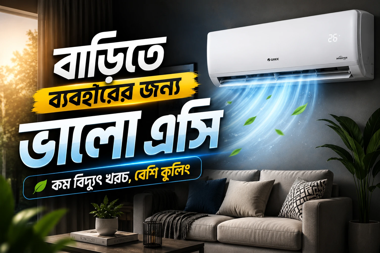 বাসা বাড়িতে ব্যাবহারের জন্য ৫টি ভালো এসি