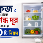 ফ্রিজ থেকে দুর্গন্ধ দূর করার ১০টি নিয়ম