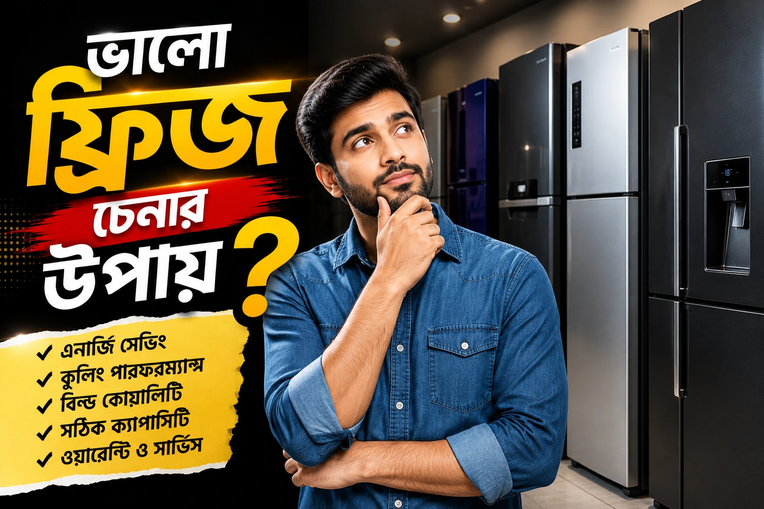 ভালো ফ্রিজ চেনার উপায়