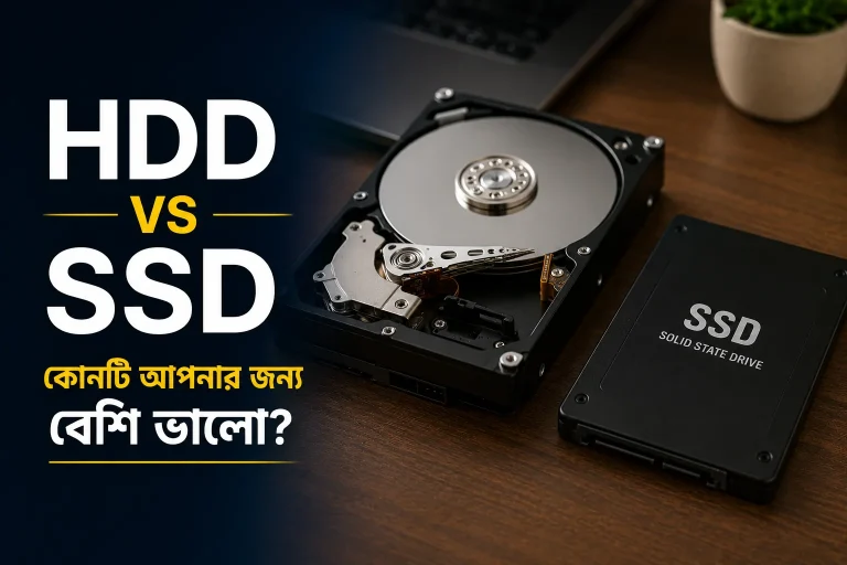 HDD আর SSD-এর মধ্যে পার্থক্য কোথায়