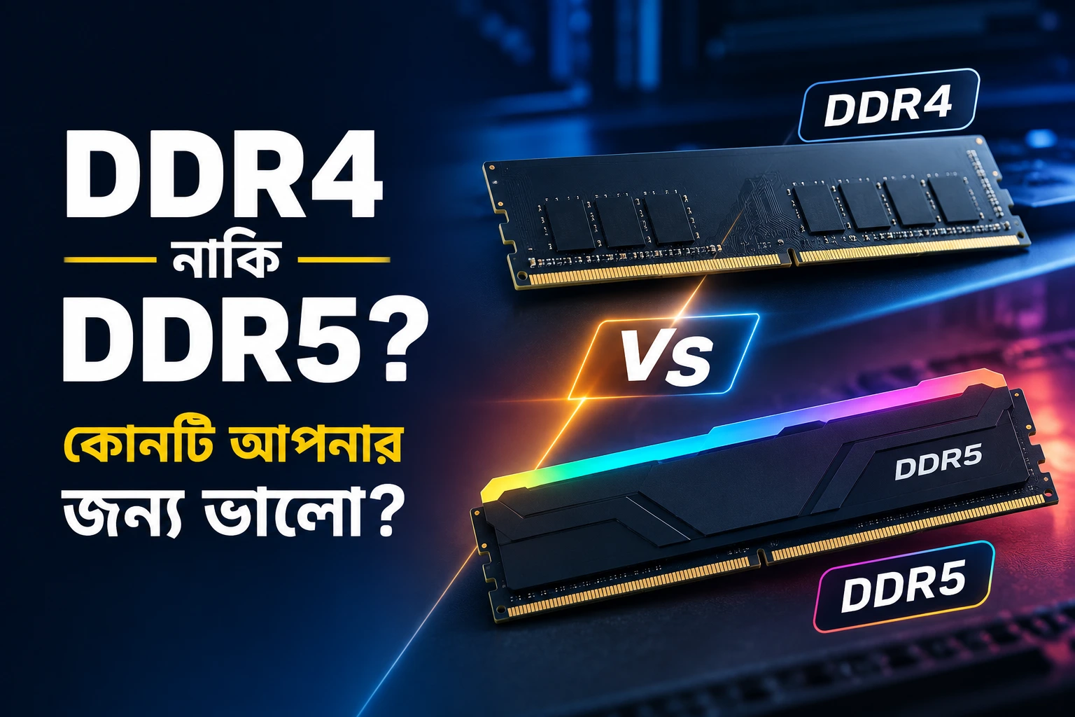 DDR4 নাকি DDR5 কোনটি আপনার জন্য ভালো