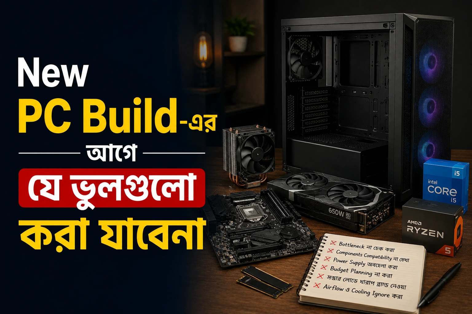 New PC Build-এর আগে যে ভুলগুলো করা যাবেনা