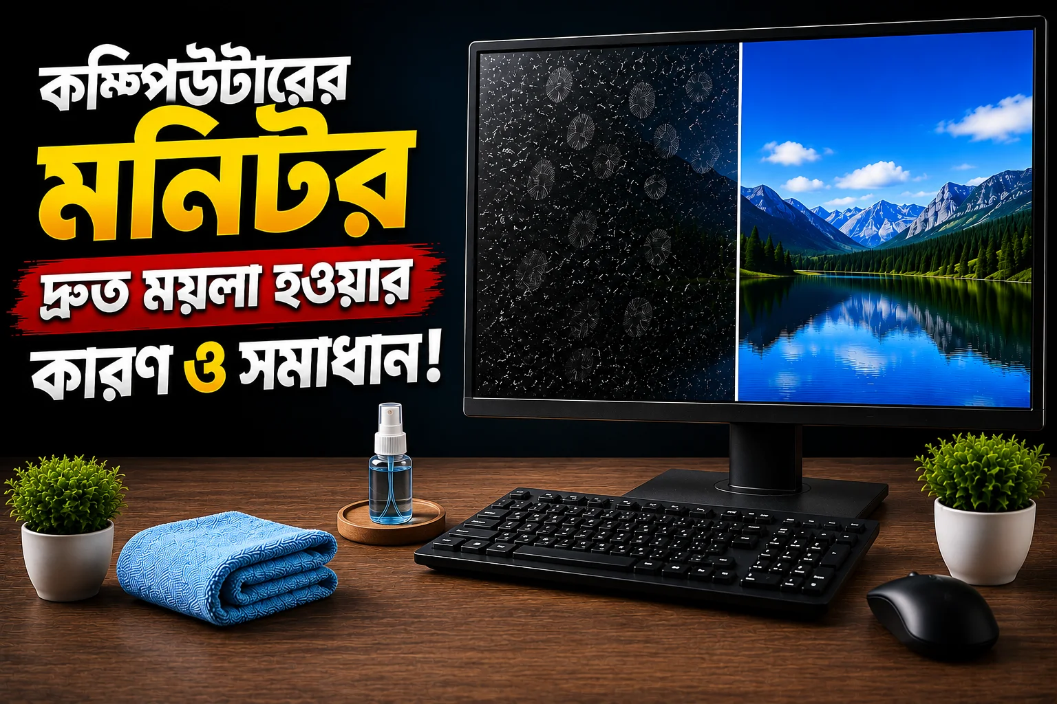 কম্পিউটারের মনিটর দ্রুত ময়লা হওয়ার কারণ ও সমাধান
