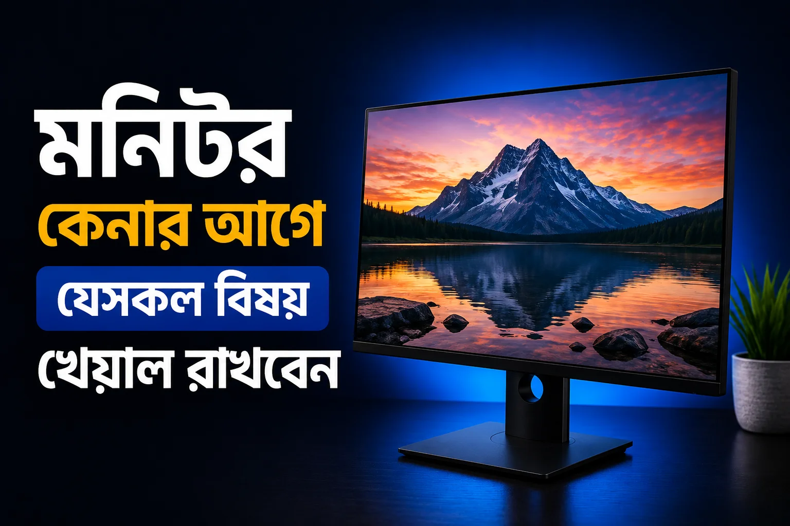 মনিটর কেনার আগে যেসকল বিষয় খেয়াল রাখবেন