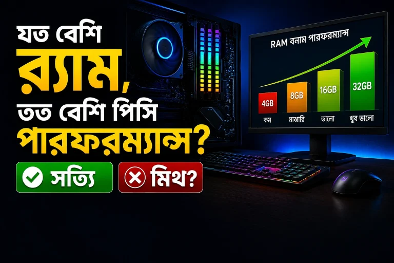 যত বেশি র‍্যাম, তত বেশি পিসি পারফরম্যান্স