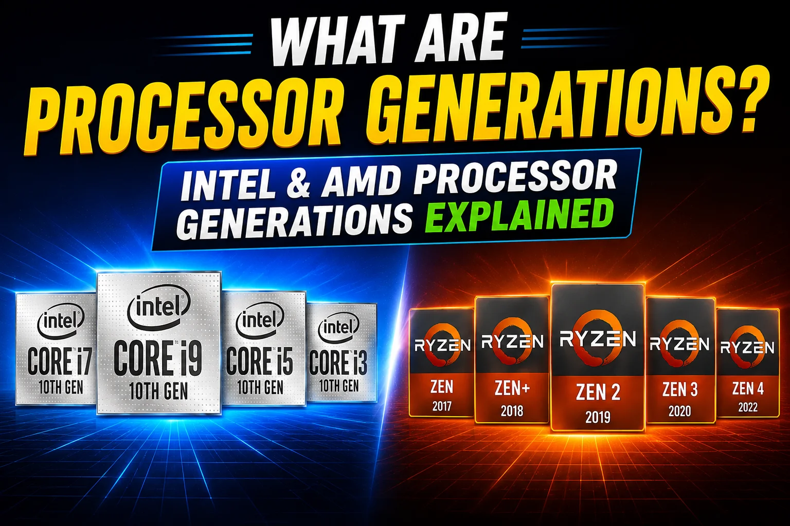 What are Processor Generations Intel & AMD Processor Generations Explained