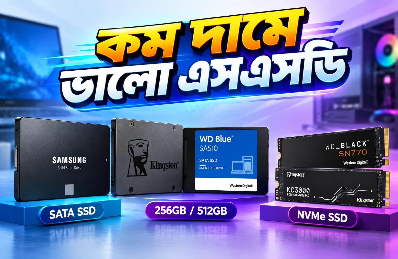কম দামে ভালো এসএসডি